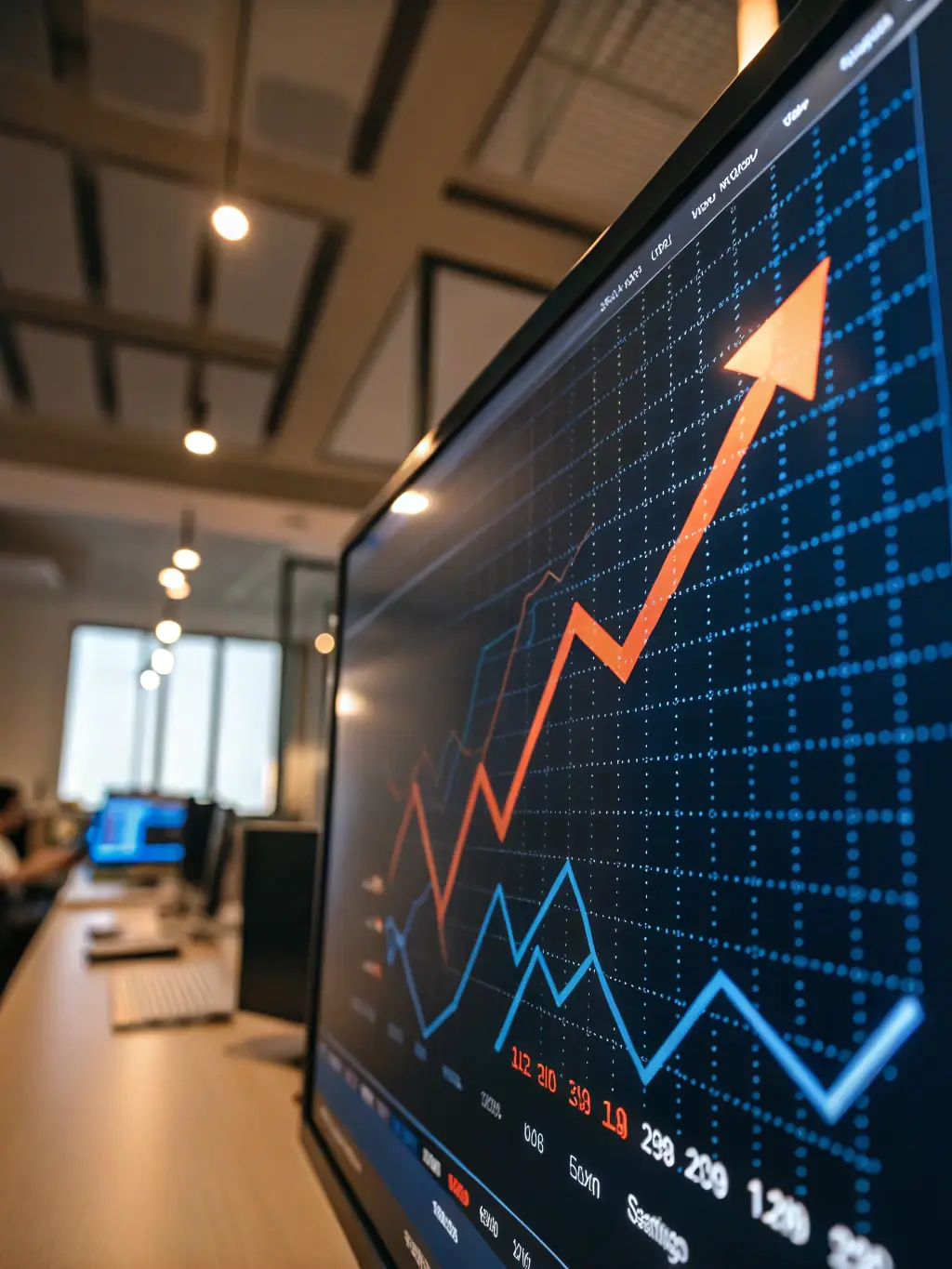 A sophisticated graph showing the growth of a diversified investment portfolio over a 10-year period, highlighting consistent returns and risk mitigation.